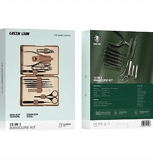 کیت مانیکور 13 کاره گرین لاین Green Lion 13in1 Manicure Kit 1086